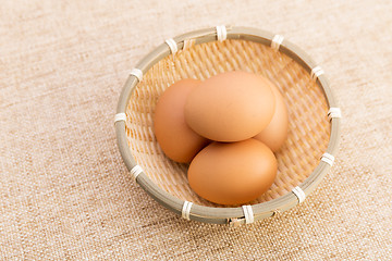 Image showing Egg in basket