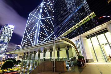 Image showing Business district in Hong Kong