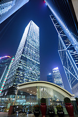 Image showing Commercial district in Hong Kong