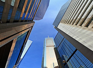 Image showing Modern building to sky