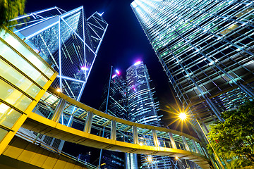 Image showing Commercial district in Hong Kong