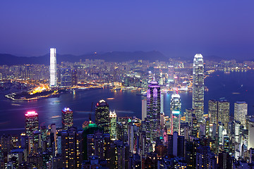 Image showing Hong Kong at night