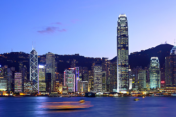 Image showing Hong Kong at night