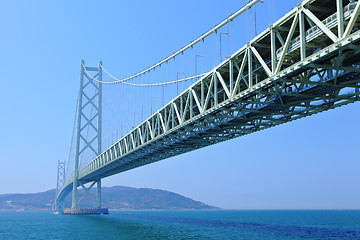 Image showing Suspension bridge in Kobe 