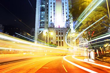 Image showing Busy traffic in city