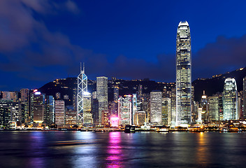 Image showing Hong Kong city at night