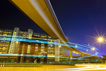 Image showing Busy traffic in city