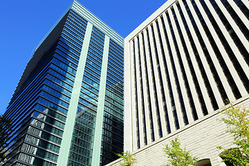 Image showing Financial district in Tokyo city