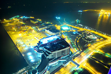 Image showing Osaka city at night