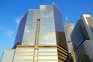 Image showing Office building to sky