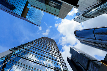 Image showing Modern building from low angle