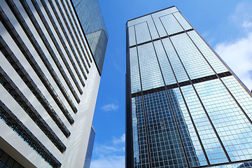 Image showing Modern building to sky