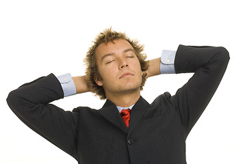 Image showing Handsome businessman in a studioshot