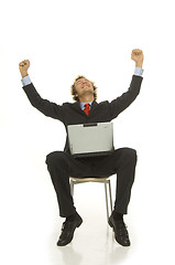 Image showing Handsome businessman in a studioshot