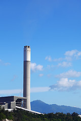 Image showing Chimney in power plant