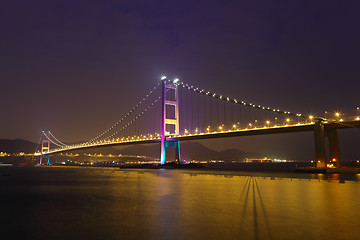 Image showing Suspension bridge in Hong Kong