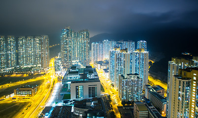 Image showing Hong Kong city at night