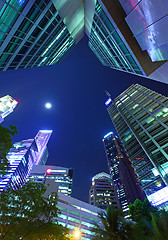 Image showing Modern building in Singapore from low angle