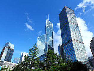 Image showing Financial district in Hong Kong