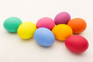 Image showing Colourful easter egg