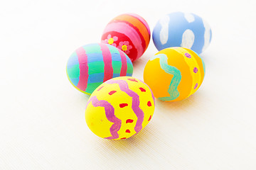 Image showing Colourful easter egg