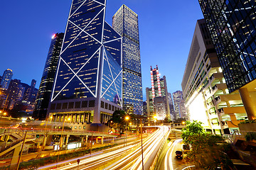 Image showing Hong Kong city traffic