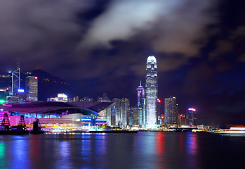 Image showing Hong Kong city at night