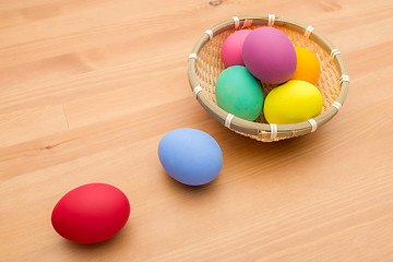 Image showing Painted easter egg