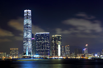 Image showing Kowloon in Hong Kong at night