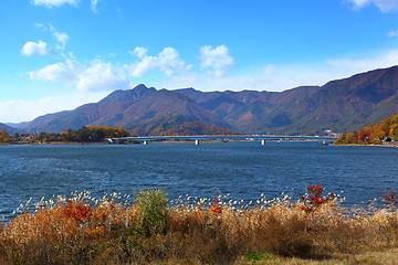 Image showing Lake kawaguchi in Japan