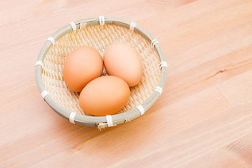 Image showing Egg in basket