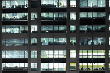 Image showing Office building at night