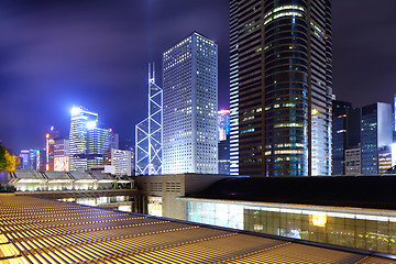 Image showing Commercial district in Hong Kong