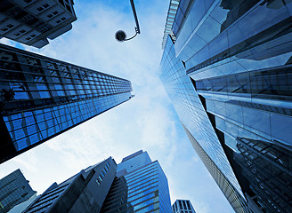 Image showing Office building from low angle