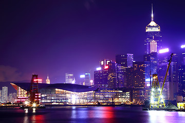 Image showing Hong Kong city at night