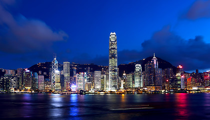 Image showing Hong Kong cityscape at night