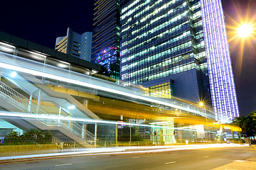 Image showing Hong Kong traffic at night