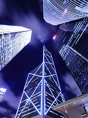 Image showing Modern building in Hong Kong from low angle