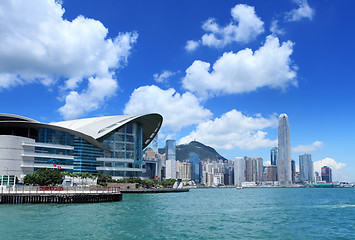 Image showing Central business district in Hong Kong