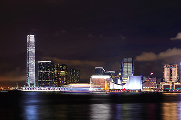 Image showing Kowloon side at night