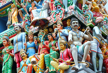 Image showing Sri Mariamman temple in Singapore 