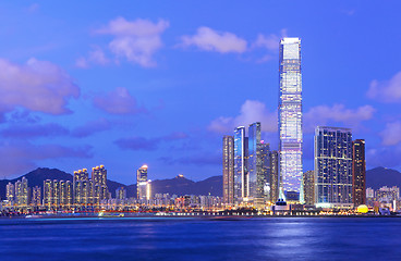 Image showing Kowloon side at night