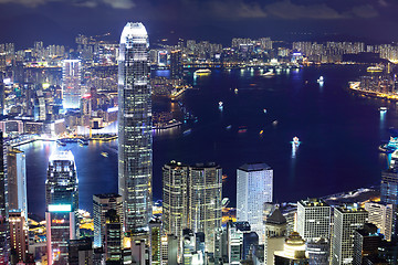 Image showing Hong Kong cityscape at night