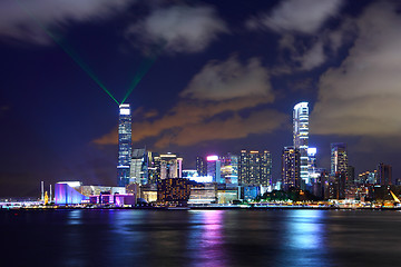 Image showing Hong Kong skyline at night