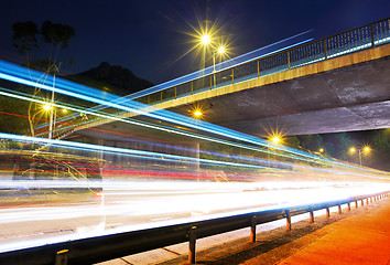 Image showing Busy traffic on road