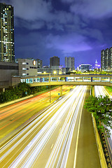 Image showing Cityscape with highway