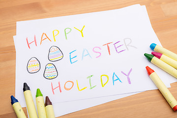 Image showing Hand drawing for easter holiday