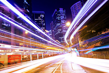 Image showing Busy traffic in Hong Kong