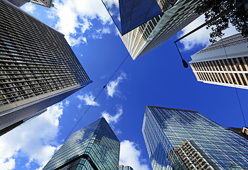 Image showing Corporate building from low angle