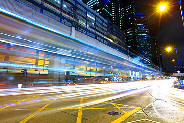 Image showing Busy traffic in Hong Kong